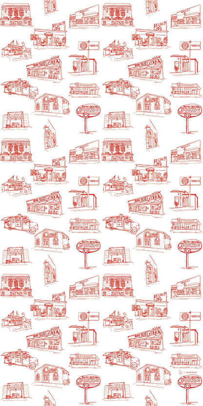 Image of Austin in Red Wallpaper