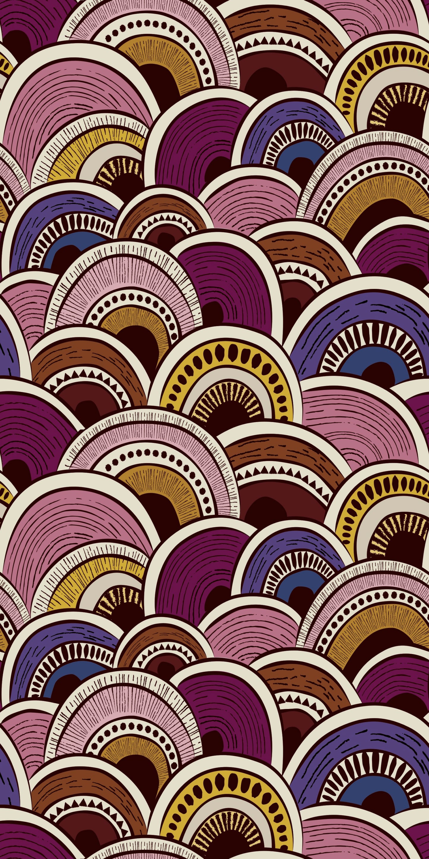 Image of A Song for Mollie in Disco Purple wallpaper