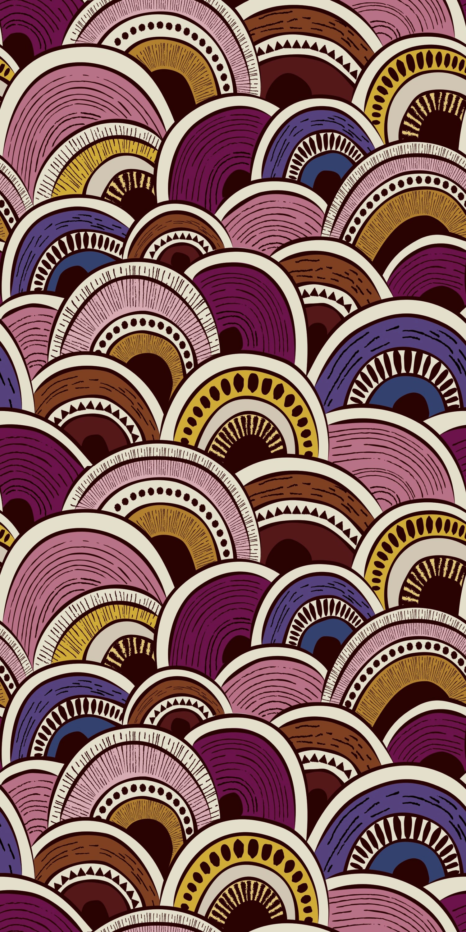 Image of A Song for Mollie in Disco Purple wallpaper