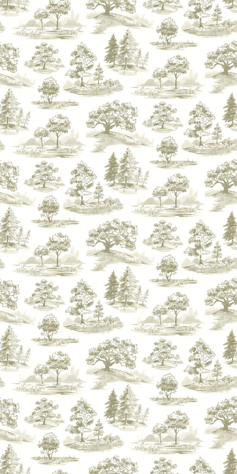 Tree Toile in Mono color