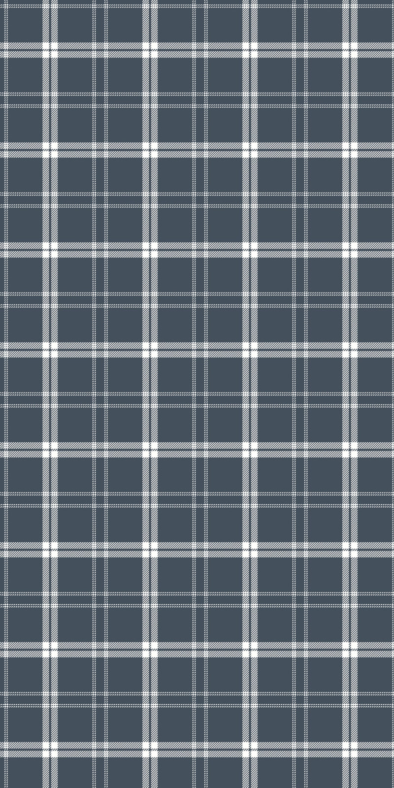 Ticking Plaid in Blue and White color